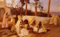 墓地の女性たち アルジェ アラビア語 フレデリック・アーサー・ブリッジマン